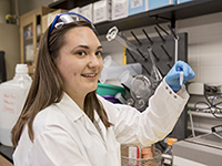 biology major Ellen Wagner