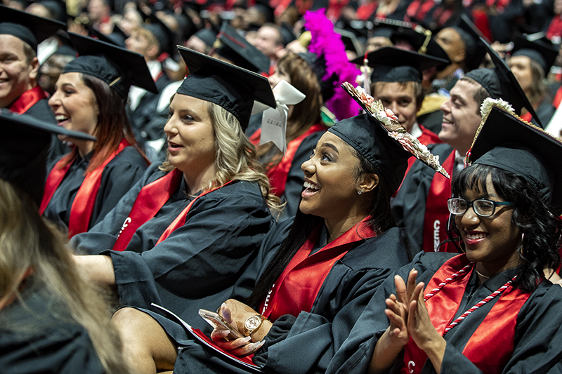 graduates at Fall Commencement 2018