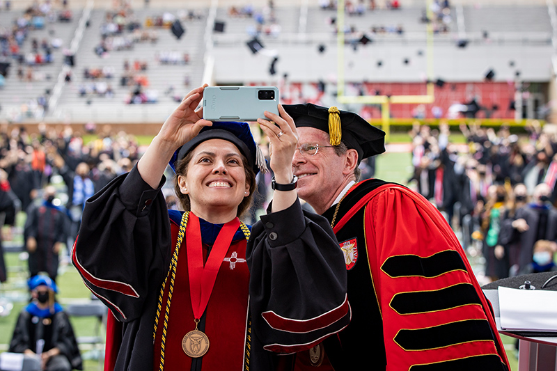 Provost and president selfie