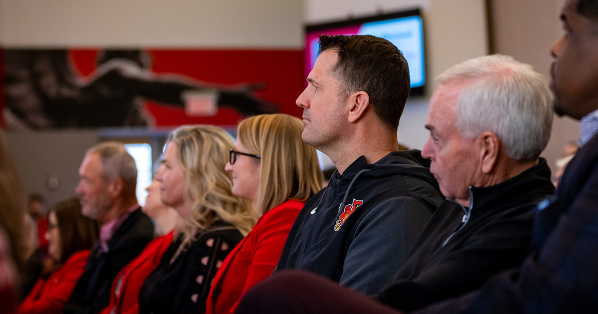 Audience in attendance