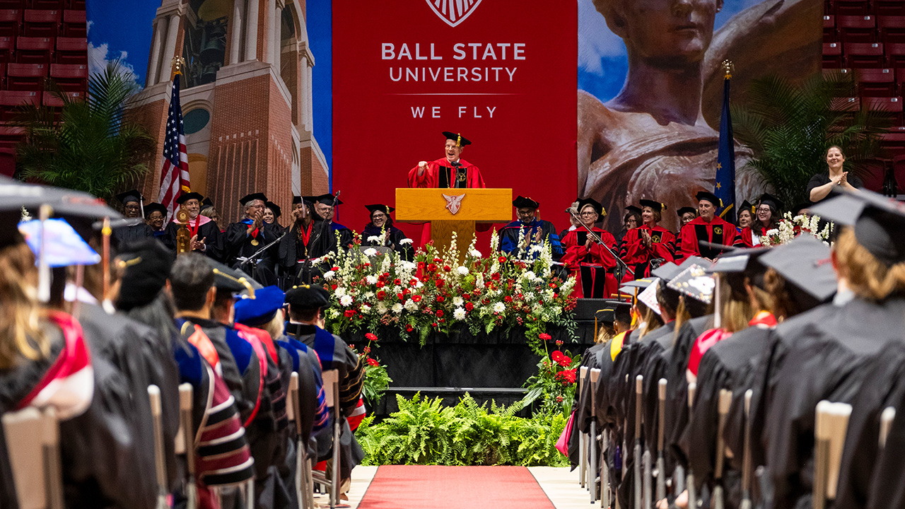 President Mearns at podium