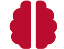 Icon: red brain